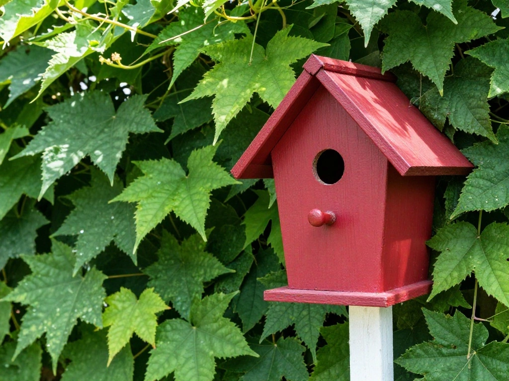 The Painted Statement Birdhouse