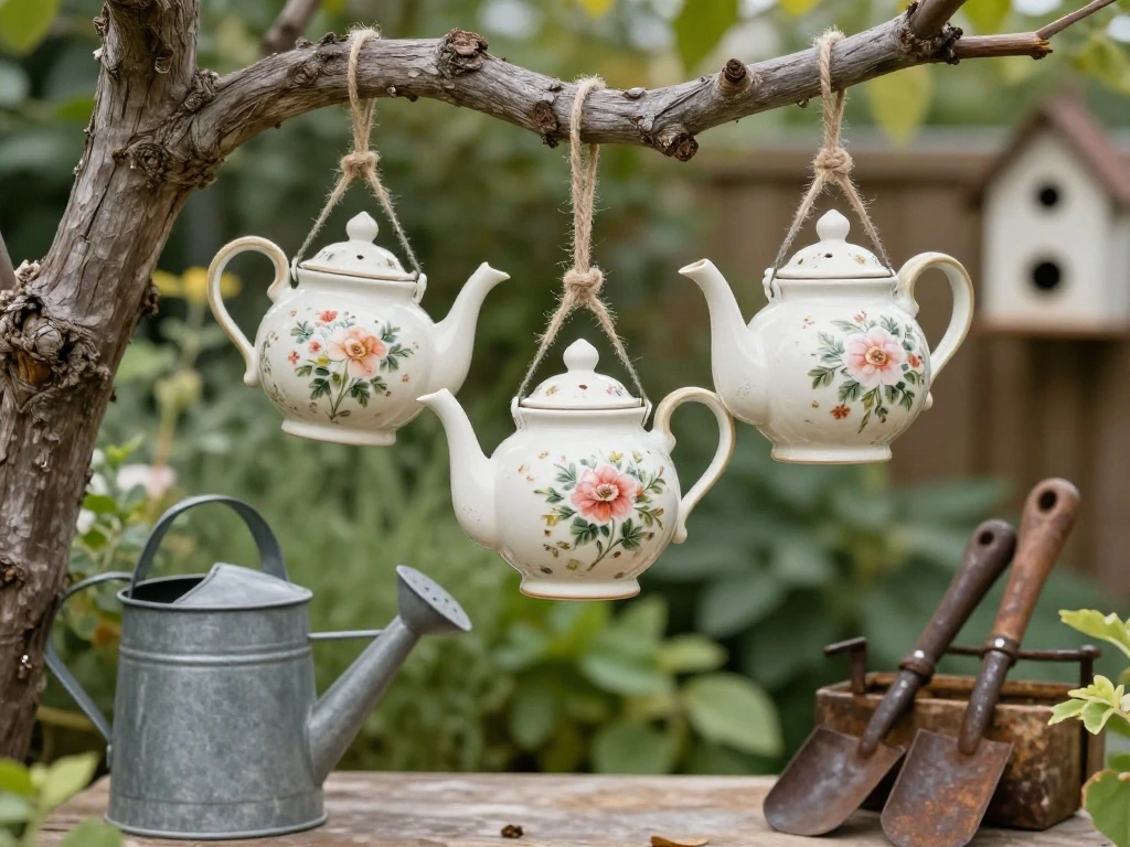 The Repurposed Teapot Birdhouse