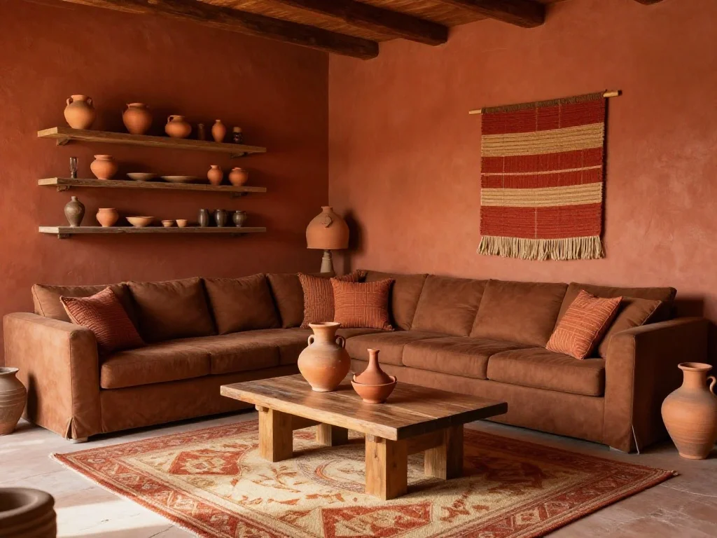 Try a Terracotta and Brown Color Palette