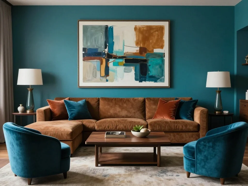 Use a Teal or Peacock Blue for a Striking Color Pop