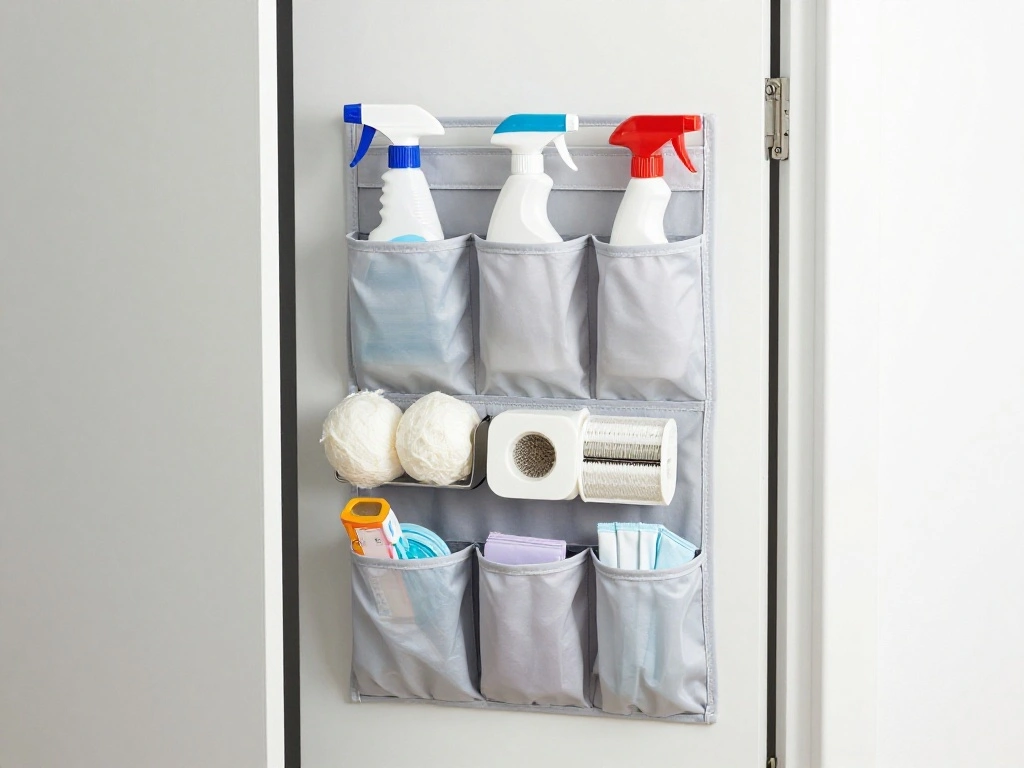 Use the Back of the Closet Door for Storage