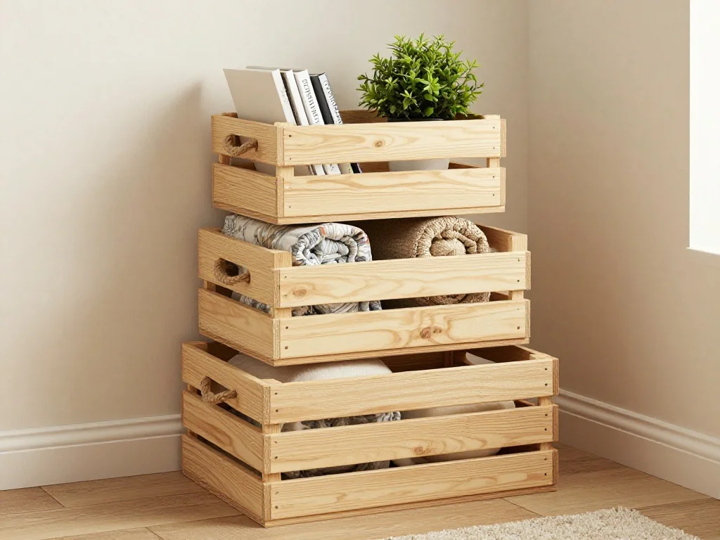 Wooden Storage Crate