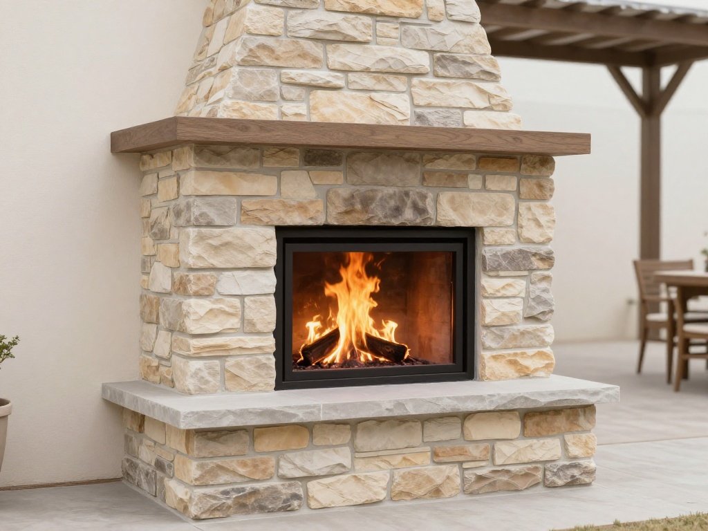 Prefabricated Outdoor Fireplace Kit