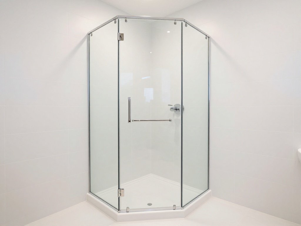 Tuck a Corner Shower to Free the Center