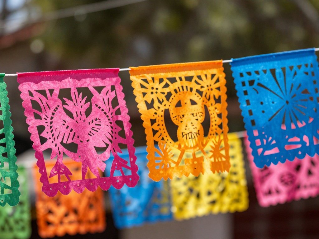  Papel Picado Banners Image Prompt