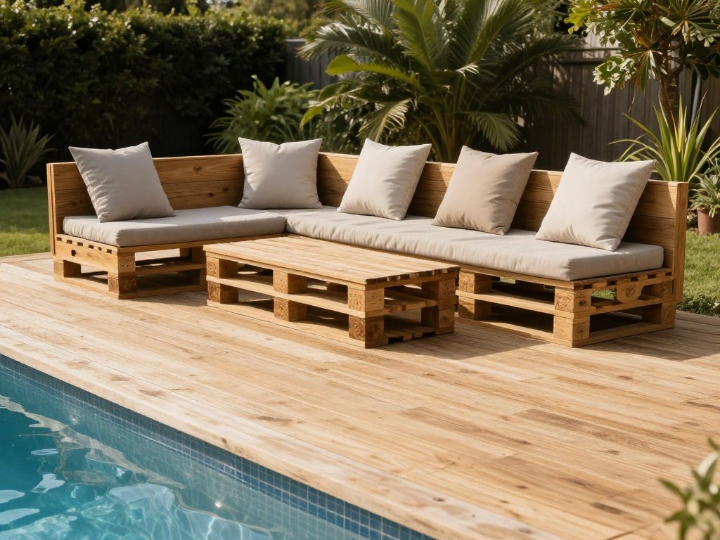 The Pallet Deck with Pergola or Shade Structure
