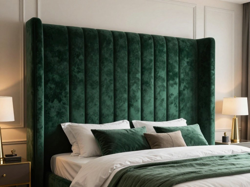 Oversized Headboard as the Wall