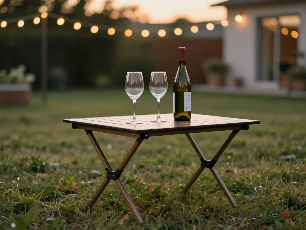 An Outdoor Wine Table Or Picnic Se