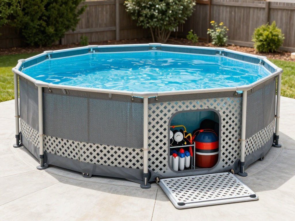 Half-Deck with Built-In Storage