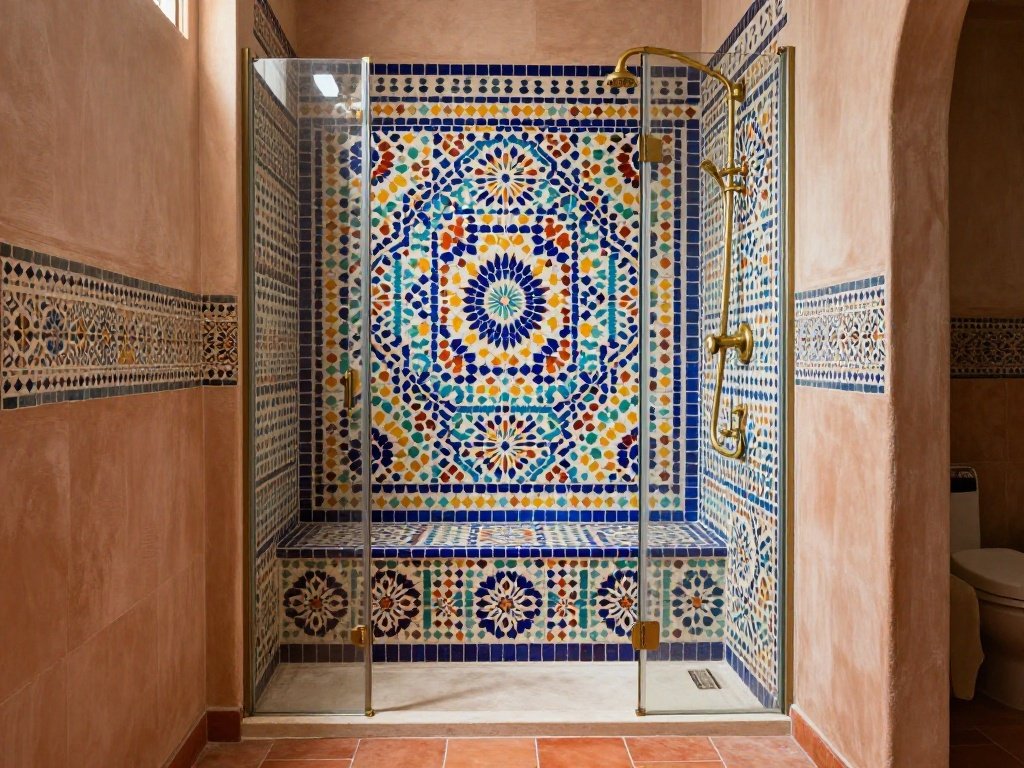 Bohemian Mosaic Bench