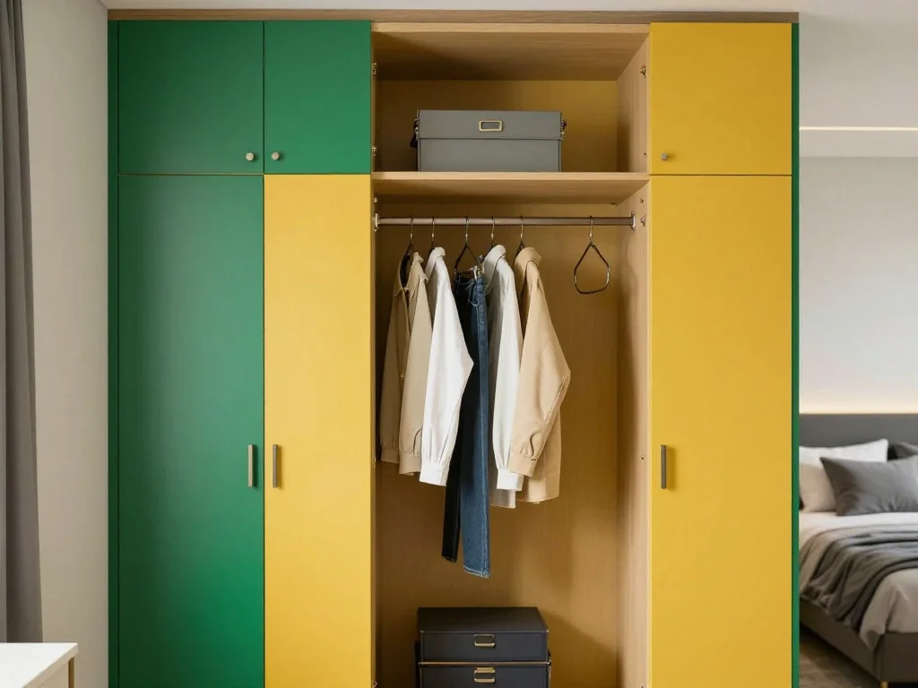Closets Con Paleta De Colores Vibrantes