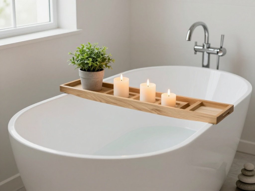 Tub Styled with Spa Inspired Decor