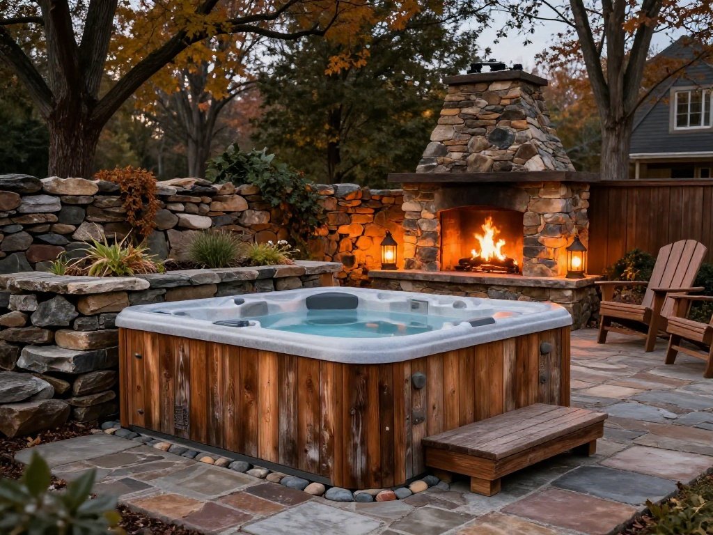Elevated Deck Hot Tub with Panoramic Views
