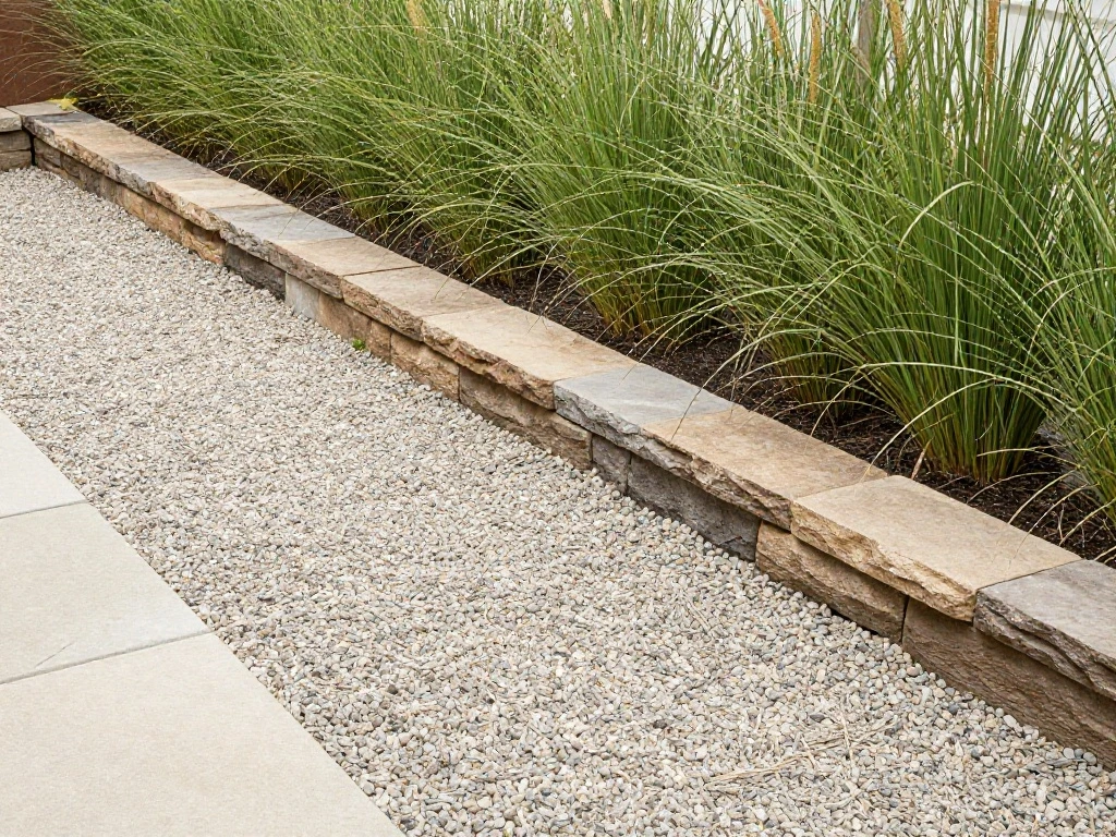 Use Gravel or Stone Pathways With Border Screening