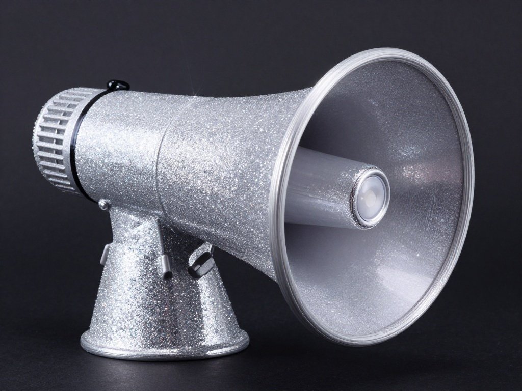 Glitter Megaphone for Maximum Sparkle