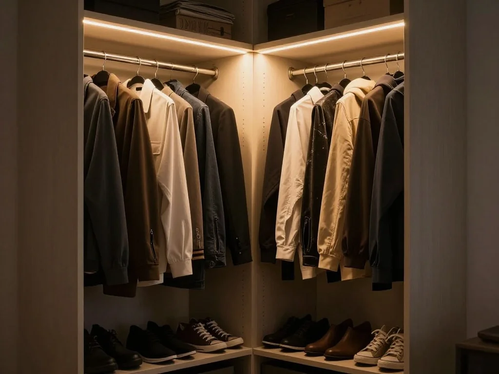  Incorpora Luces LED en el Interior del Closet