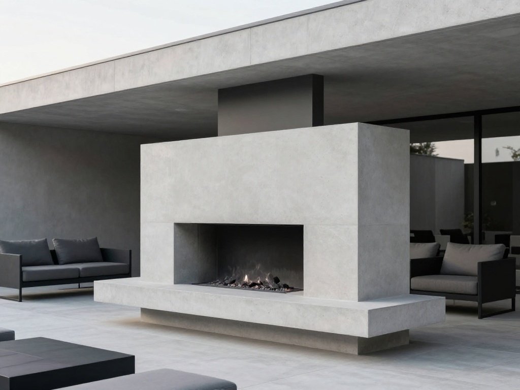 Double-Sided See-Through Fireplace