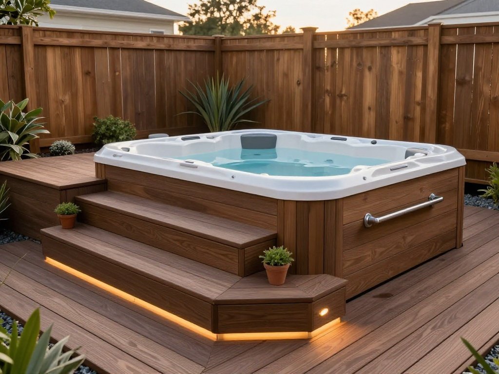  Deck-Integrated Hot Tub