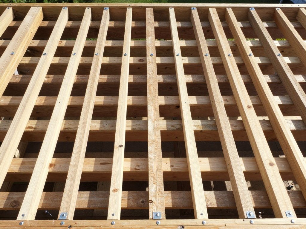 Frame Joists at 12-Inch Centers for a Stiffer Deck