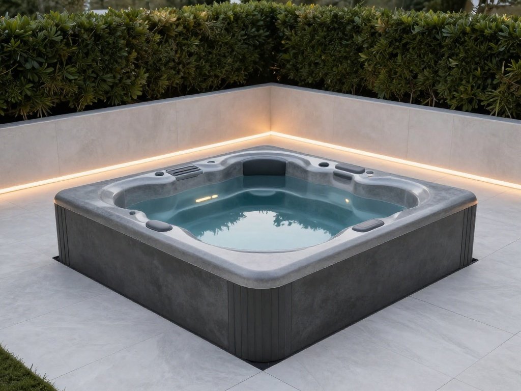 Japanese-Inspired Soaking Tub Patio