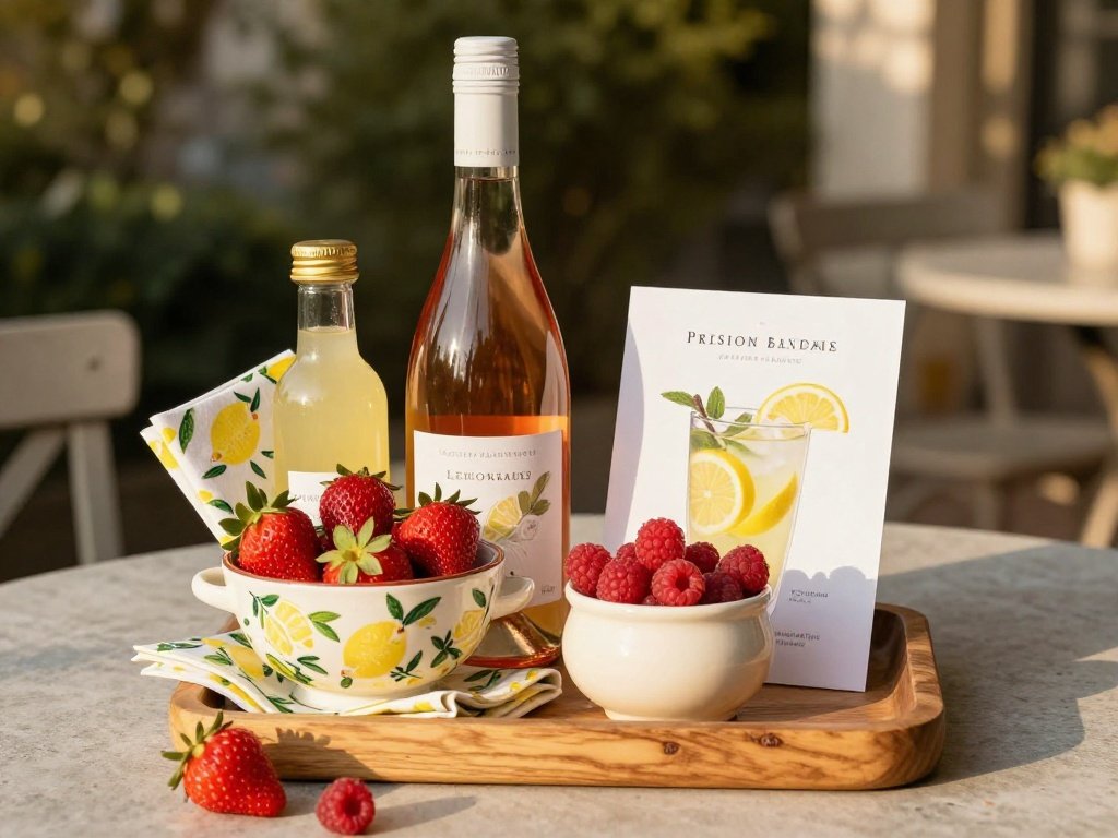  The Lemonade and Wine Hostess Basket