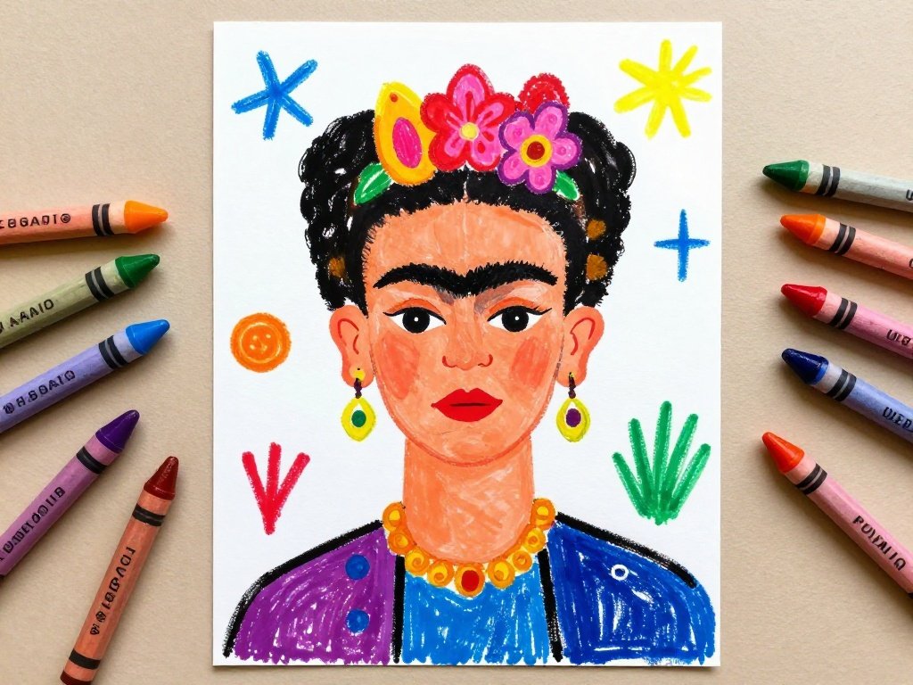 Frida Kahlo Inspired Self Portraits Image Prompt