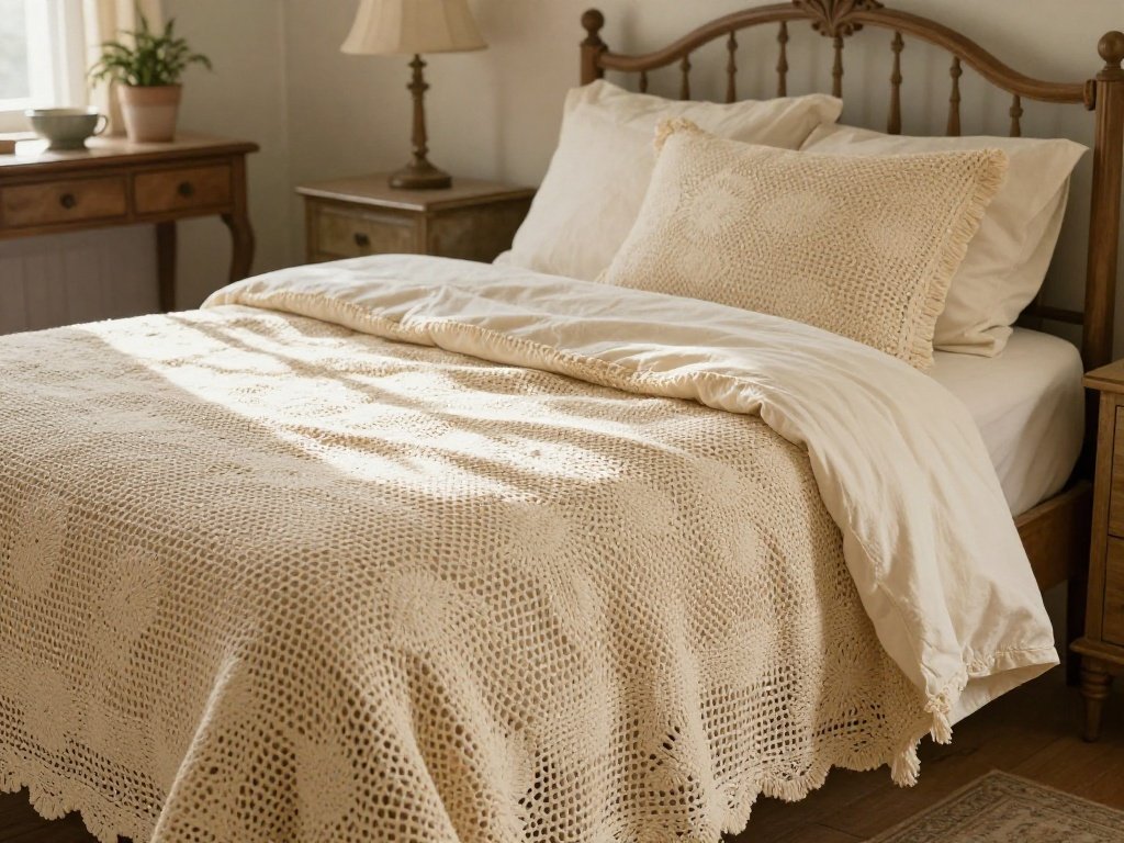 Striped Cotton Bedspread