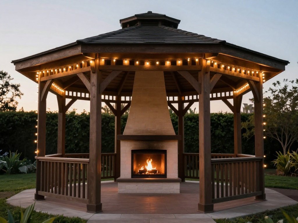Gazebo-Style Fire Lounge