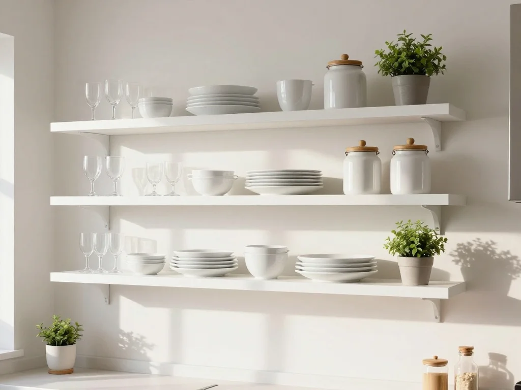 Add Open Shelving for Frequently Used Items