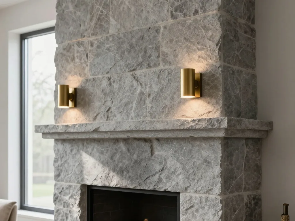 Industrial Pipe Sconces Add Raw Character to a Modern Living Room