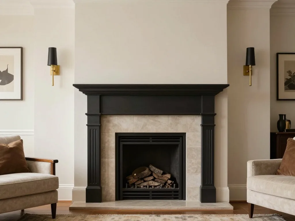 Textured Iron Fixtures Give New Fireplaces an Instant Sense of Age