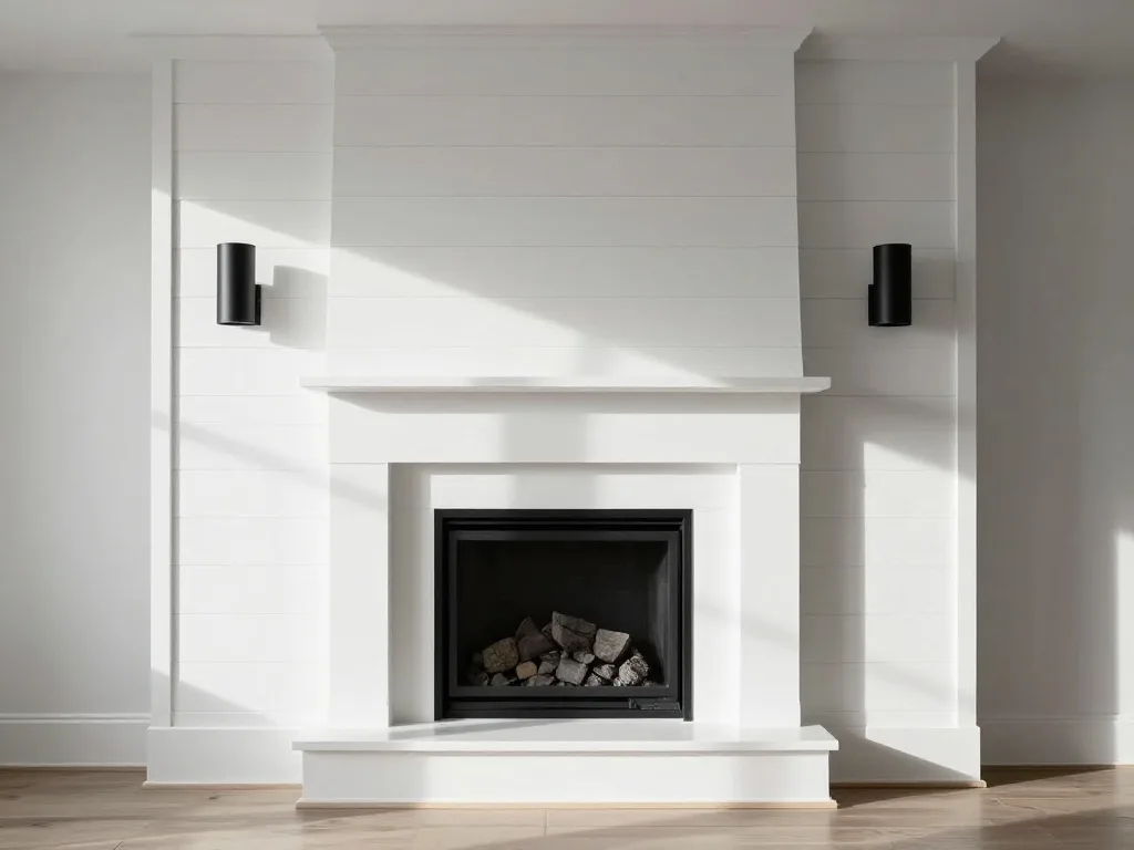 Shiplap Walls and Sconces Create an Instant Coastal Cottage Feel