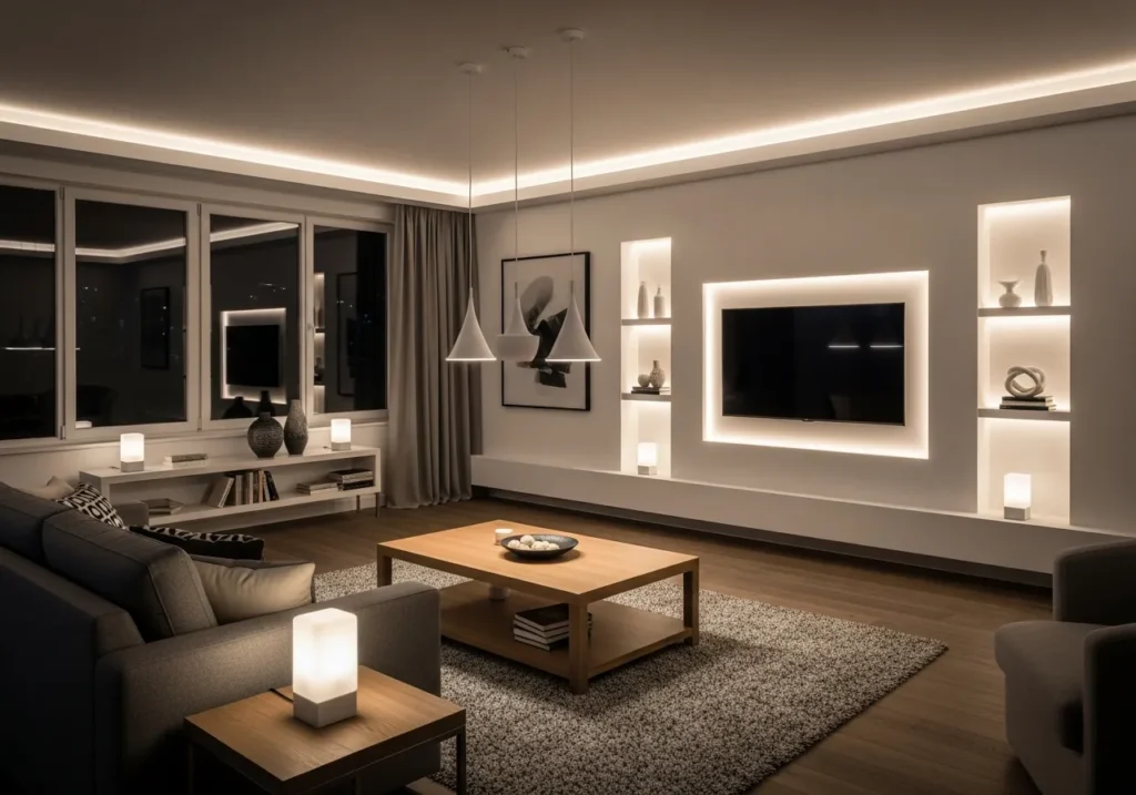 Creating Layered Lighting Without Wiring