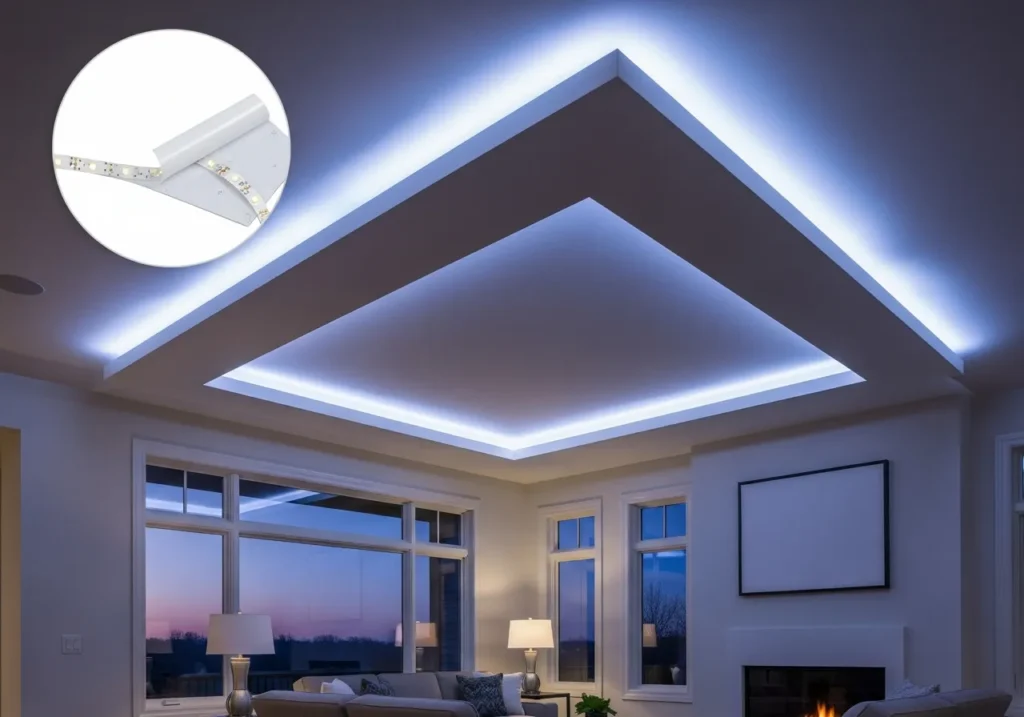LED Strip Lighting with Adhesive Backing