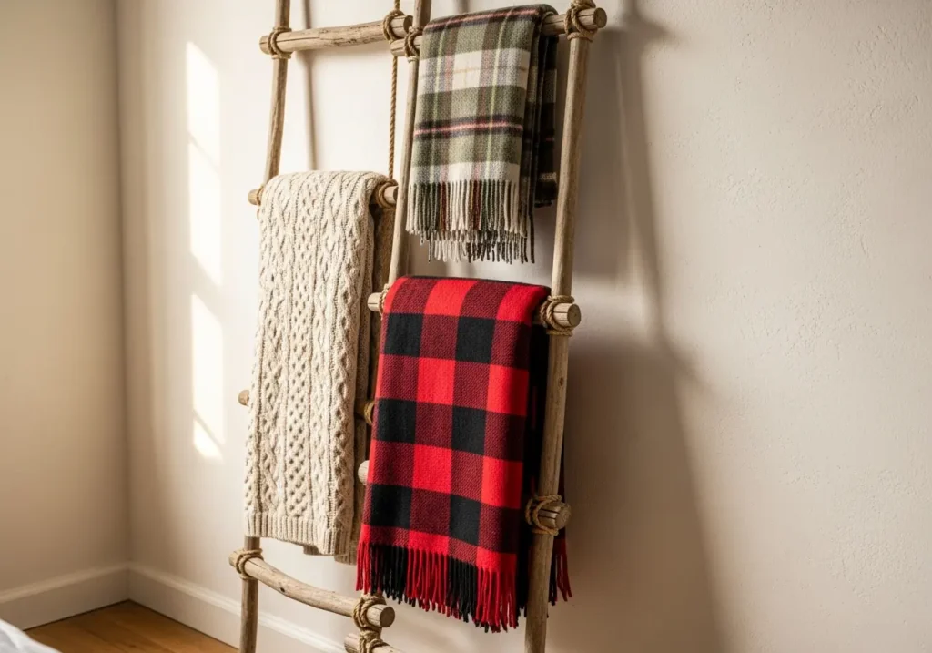 Rope Ladder Blanket Display