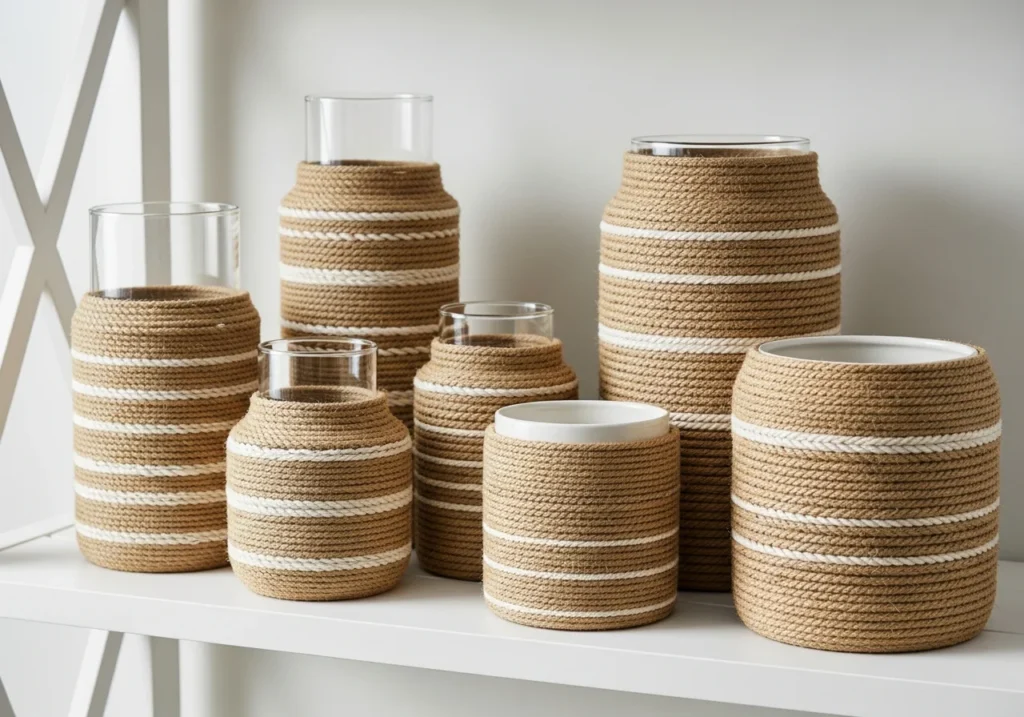 Rope-Wrapped Accent Pieces