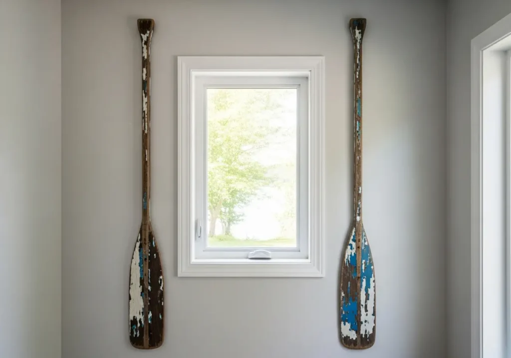 Vintage Oar Wall Display