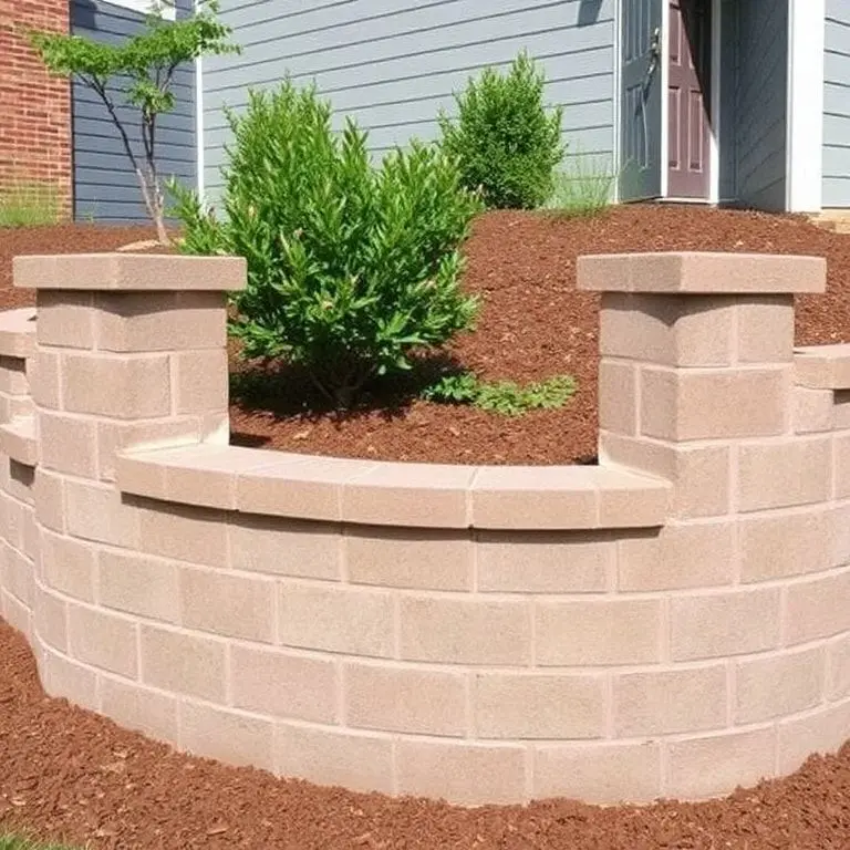 14+ Creative Cinder Block Wall Cap Ideas