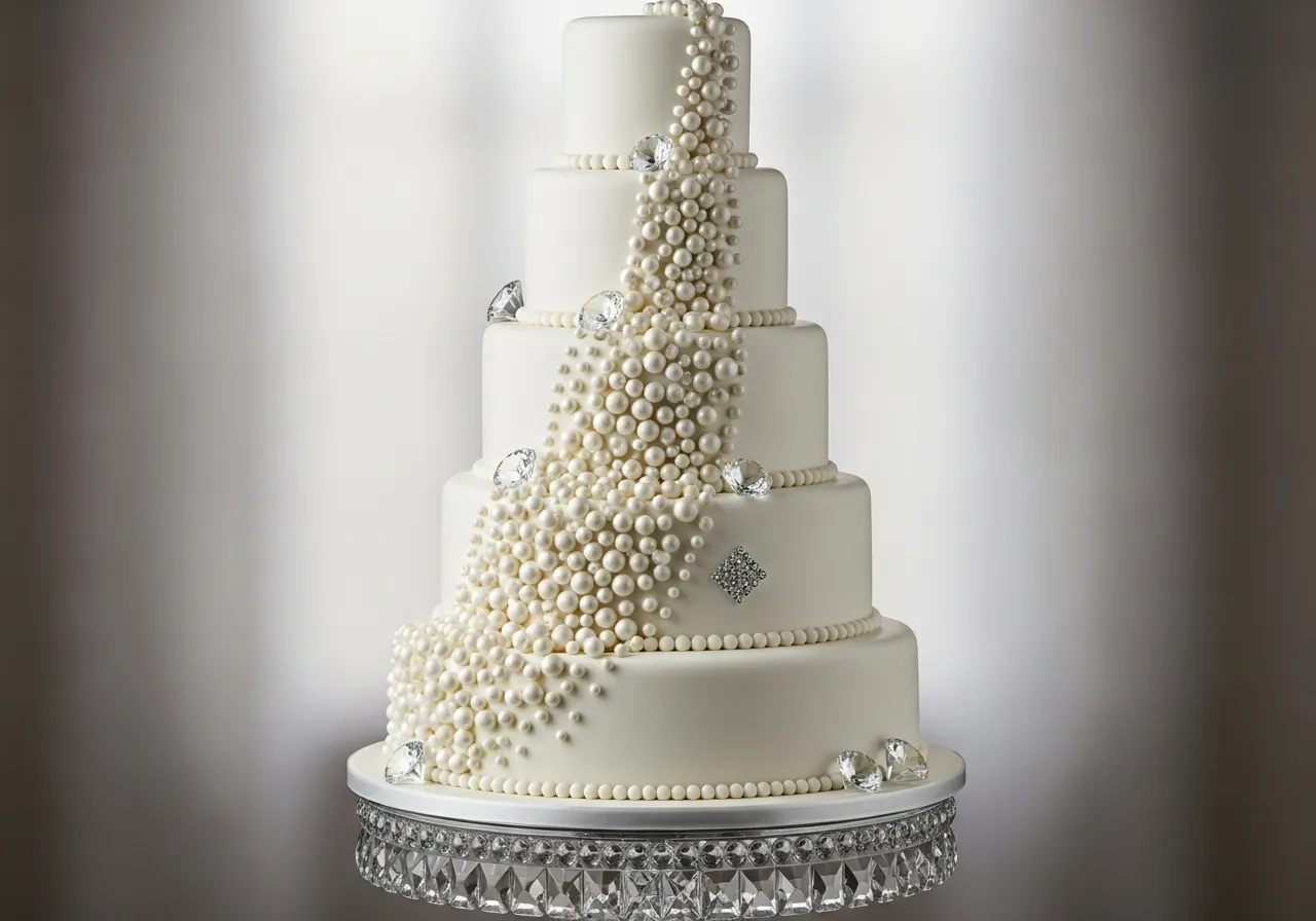 15+ Elegant Diamonds and Pearls Cake Ideas