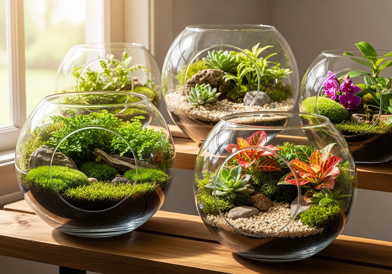 16+ Creative Fish Bowl Terrarium Ideas