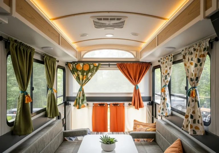 18+ Stylish Pop Up Camper Curtain Ideas