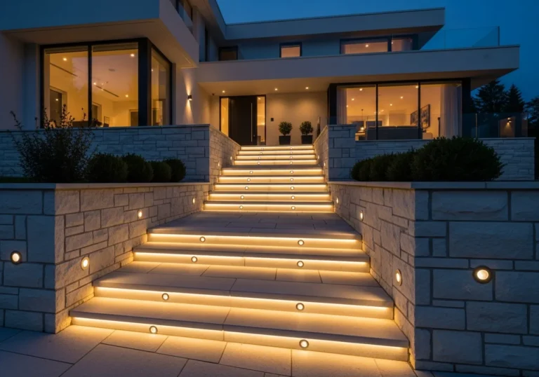 21+ Modern Ideas for Outdoor Step Lights