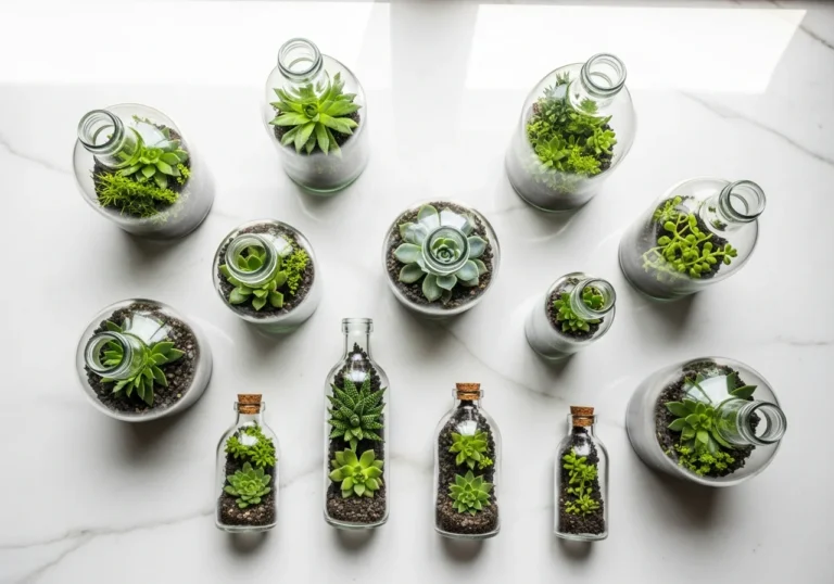 8+ Creative Plants in Glass Bottles Ideas