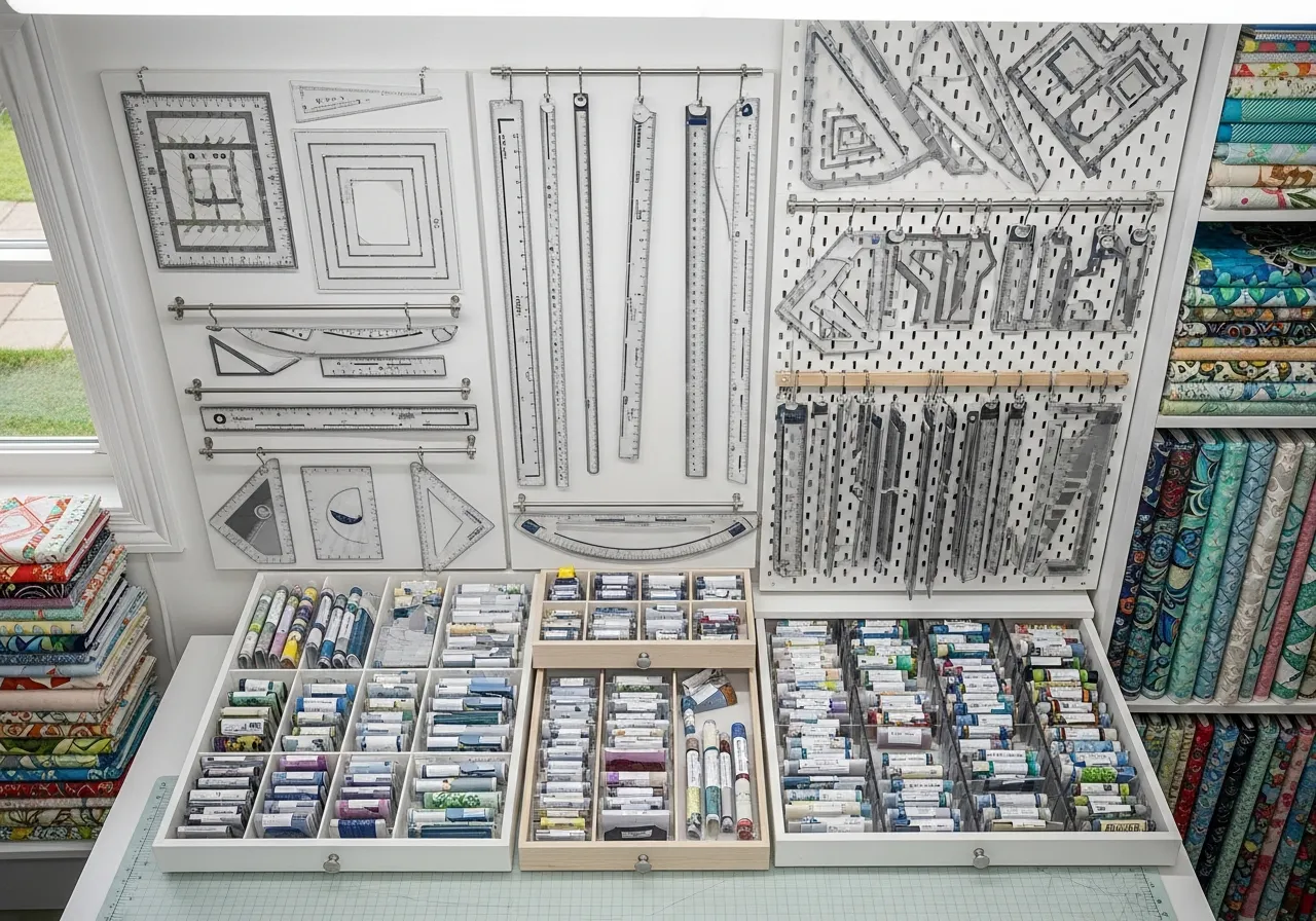 9+ Clever Quilting Ruler Storage Ideas