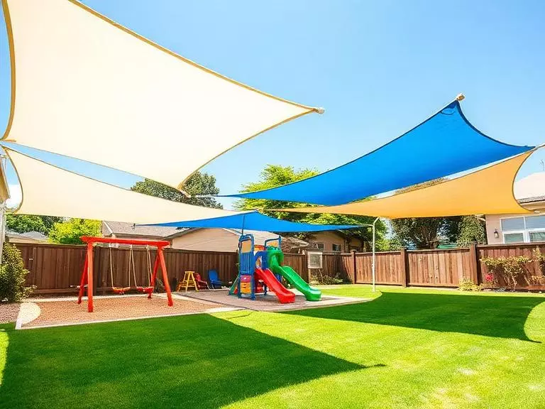 A bright childern colorful play area
