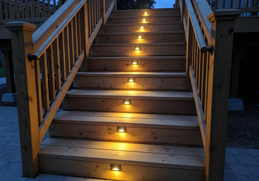Accent Garden Structures with Solar Deck Lights