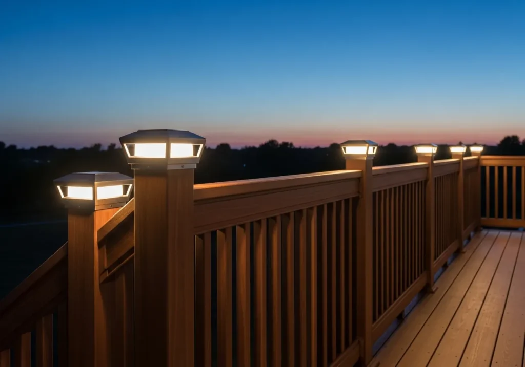 Add Vertical Interest with Solar Post Cap Lights