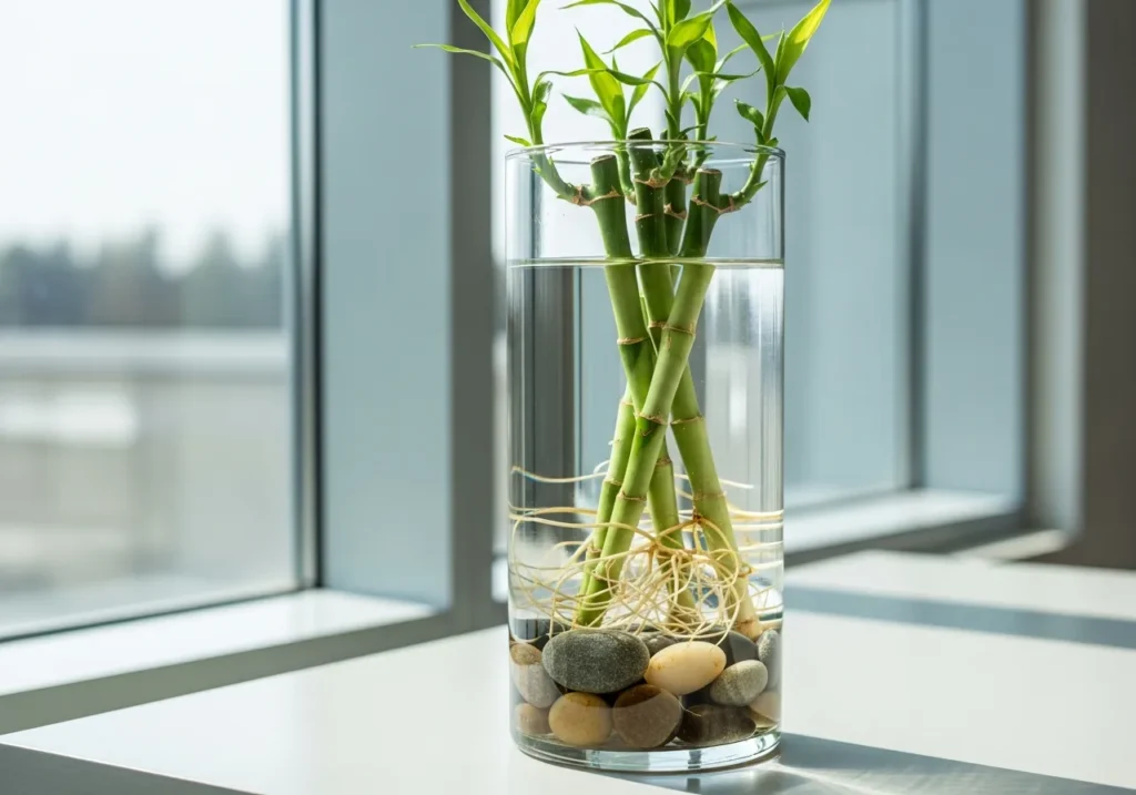 Aquatic Plant Displays in Glass Containers