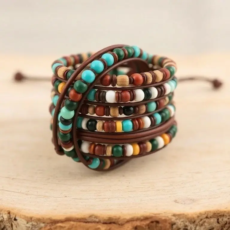 Beaded Leather Bracelets