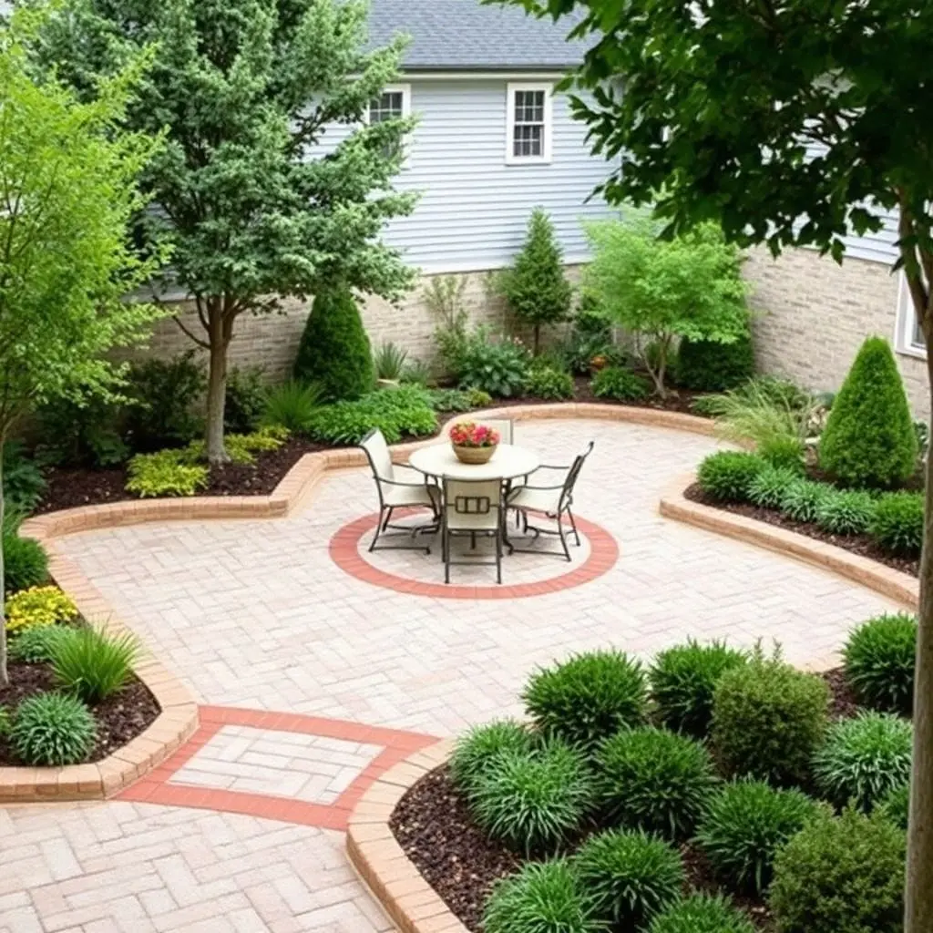 Bordered Courtyard Design